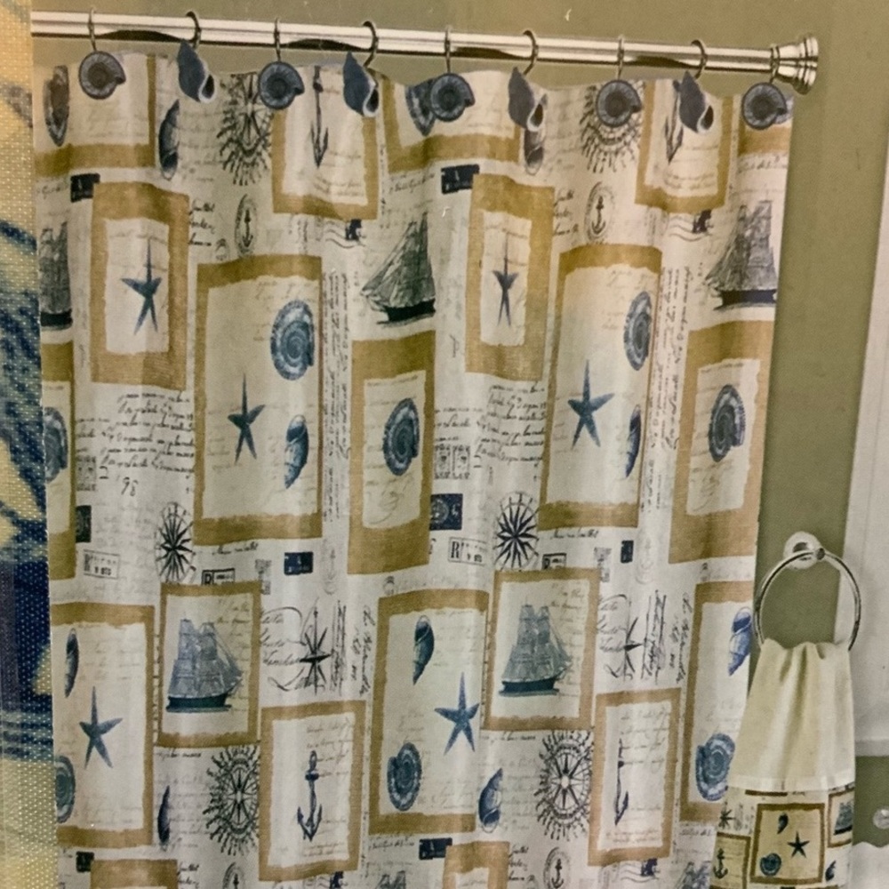 Coastal Nautical Ceramic Beach Ocean Soap Lotion Dispenser - Picture 7 of 8